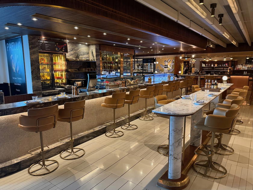 Dining area at the Rosewood Hong Kong hotel