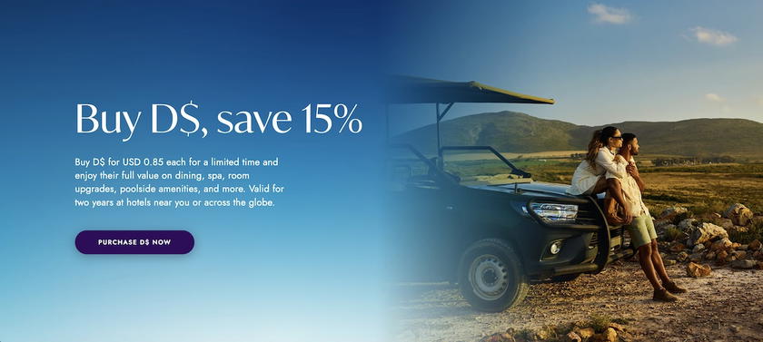 GHA Discovery promotional graphic advertising 15% off the purchase of Discovery Dollars (D$)