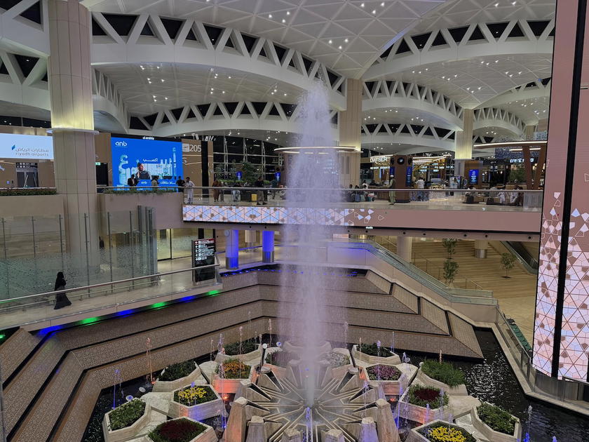 Interior of the Riyadh Airport terminal
