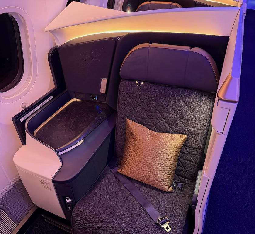 Riyadh Air Business Elite seat with privacy divider