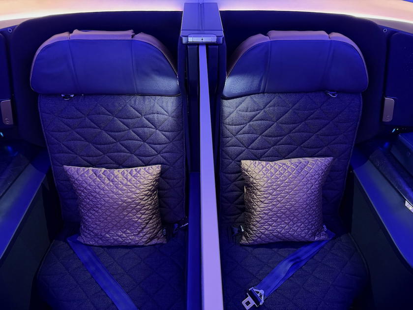 Riyadh Air business class seats on the Boeing 787