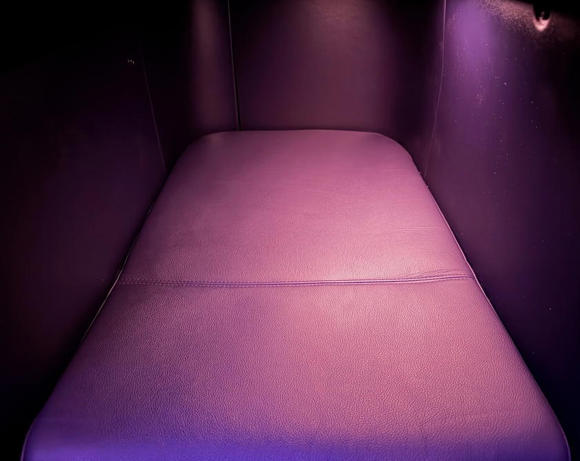 Riyadh Air business class seat control panel on the Boeing 787
