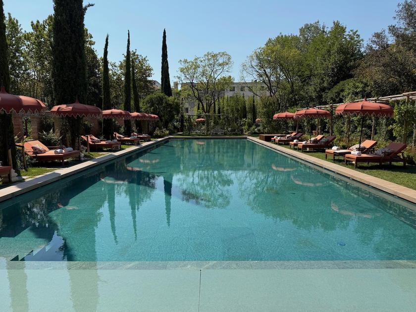 Elegant guest suite at the Airelles Palladio hotel in Venice