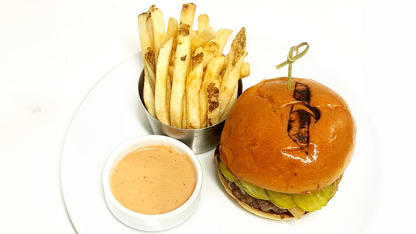 The Flagship Burger served at American's Flagship Dining