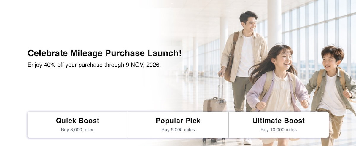 Starlux COSMILE miles purchase page showing the 40% discount, bringing the price to 2.4 cents per mile