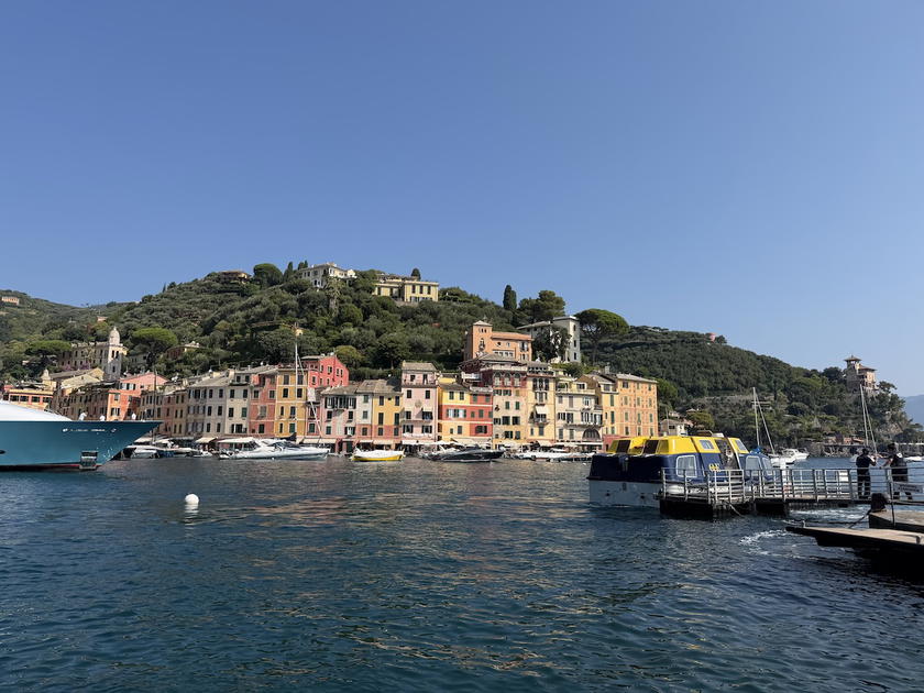 Orient Express Corinthian yacht anchored off the coast near Portofino