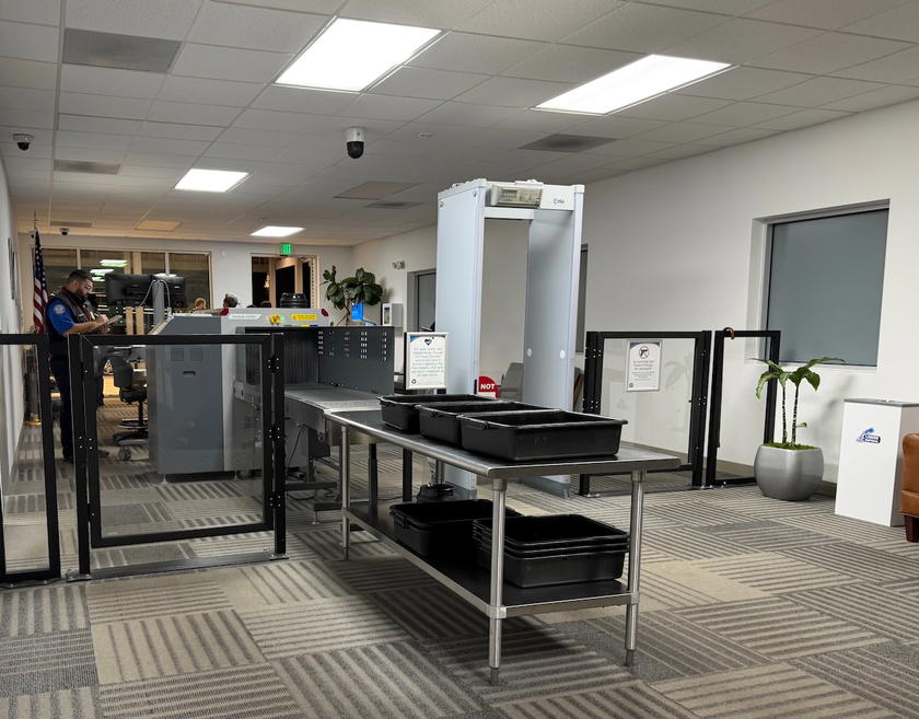 Private TSA security checkpoint used by PS LAX guests