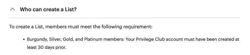 Qatar Airways Privilege Club webpage showing updated redemption restrictions for adding others to an account