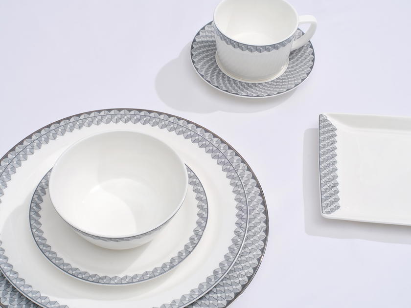 New Christofle-designed serviceware with a batik motif for Singapore Airlines first class