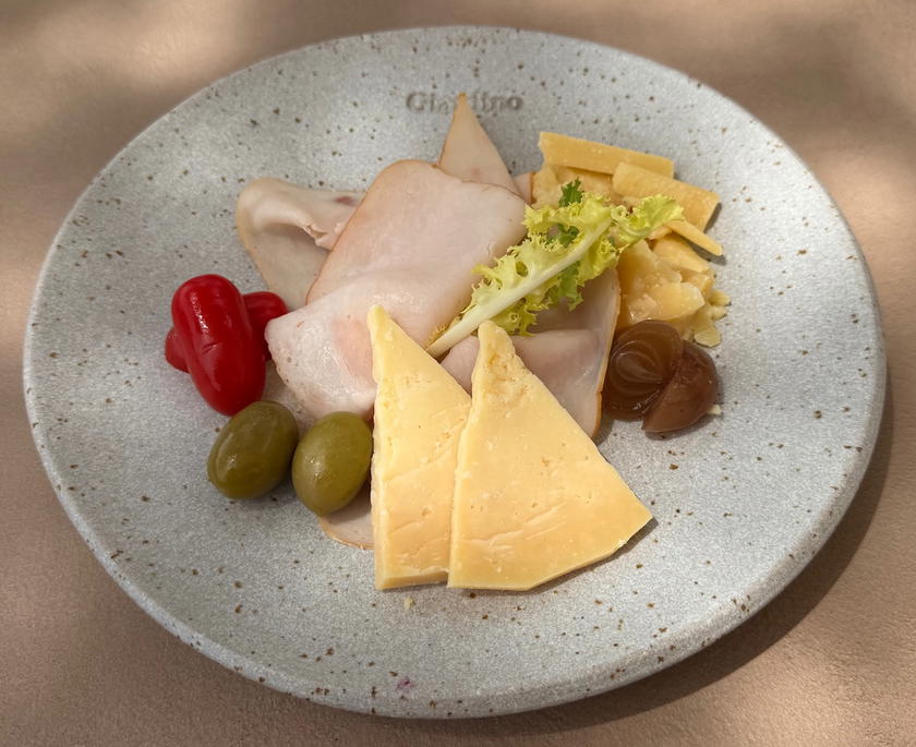 Traditional Croatian platter, the starter from the land lunch menu at Villa Dubrovnik