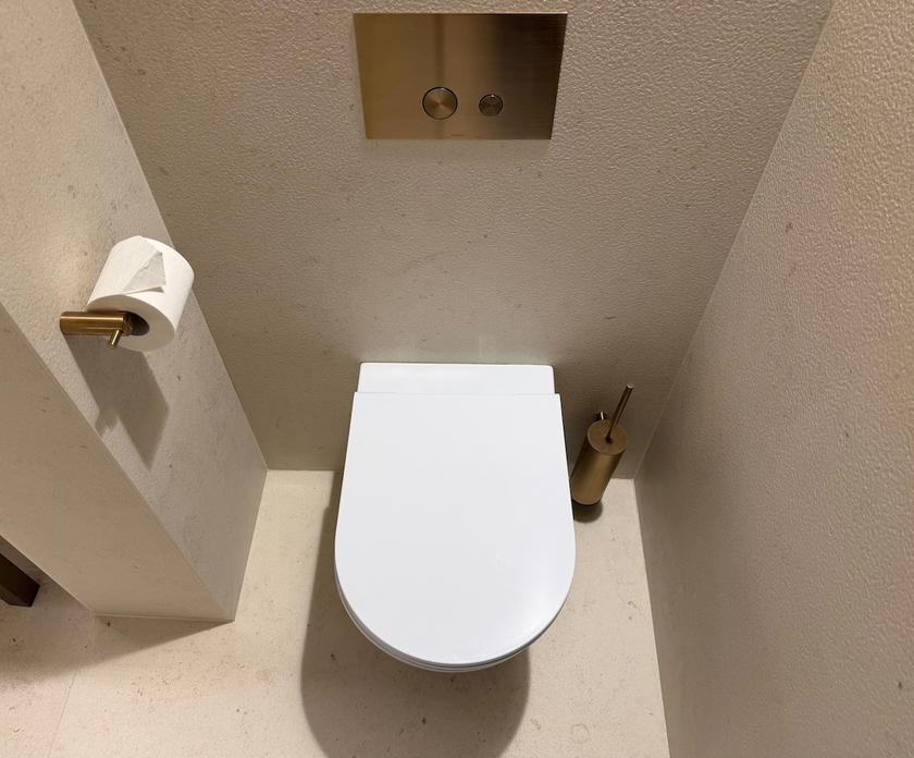 Separate toilet room in a guest bathroom at Villa Dubrovnik