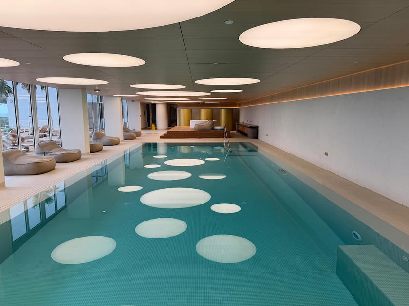 Indoor pool in the wellness area at Villa Dubrovnik
