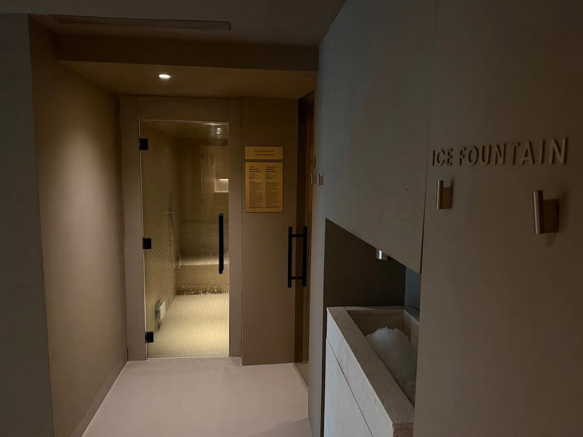 Steam room inside the spa at Villa Dubrovnik