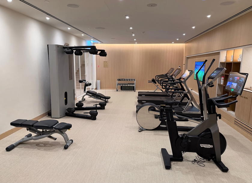 Cardio machines inside the Villa Dubrovnik fitness center
