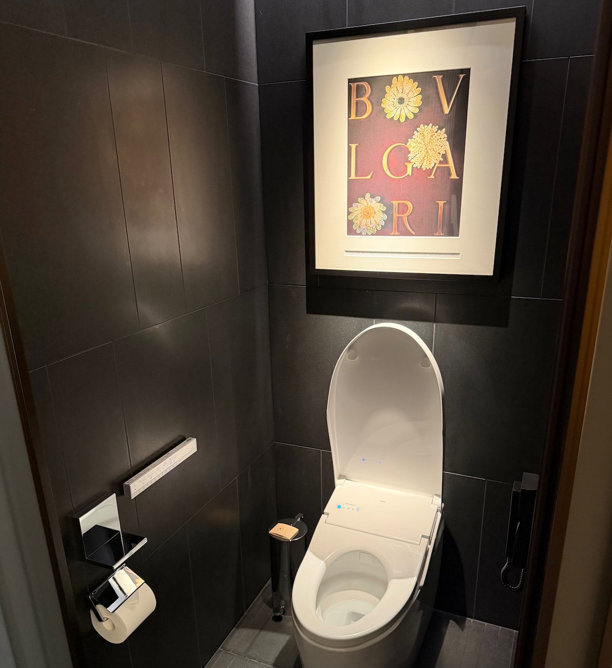 Bidet-style toilet in its own separate room