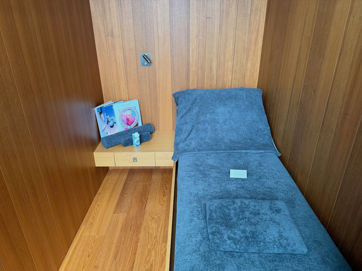 Quiet seating in the spa relaxation area