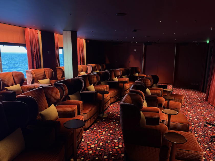 Onboard cinema aboard the Corinthian