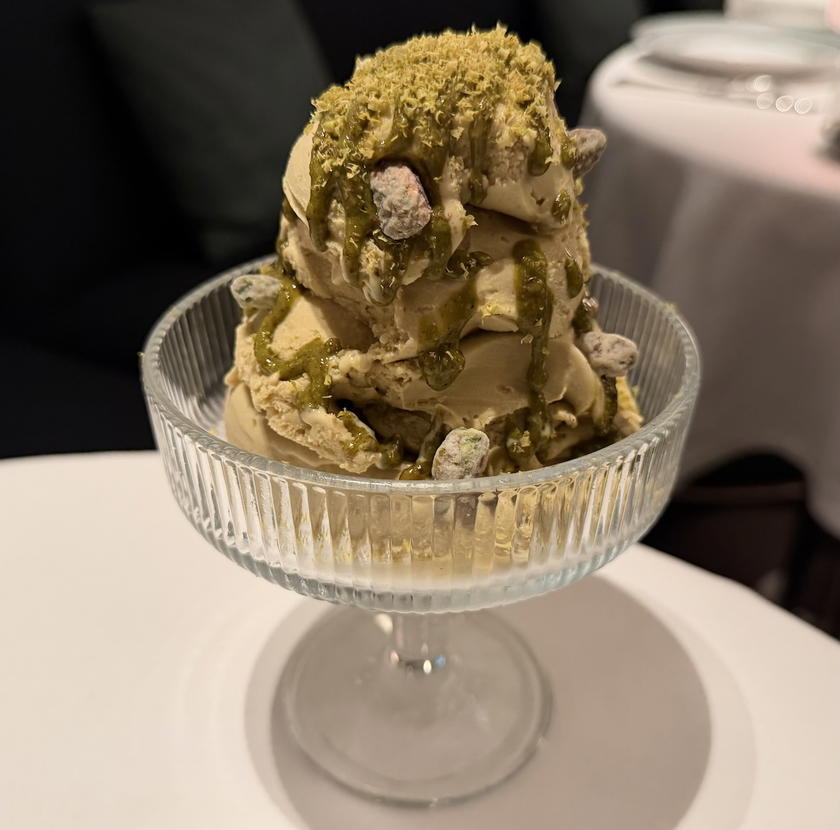 A dessert served aboard the Orient Express Sailing Yachts Corinthian