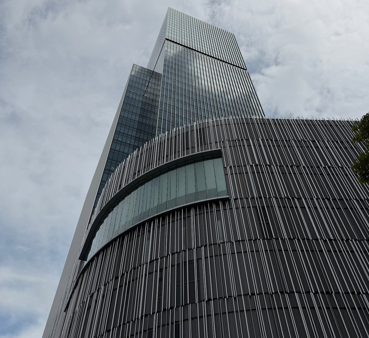 Exterior of the JP Tower Osaka building that houses Osaka Station Hotel on its top floors