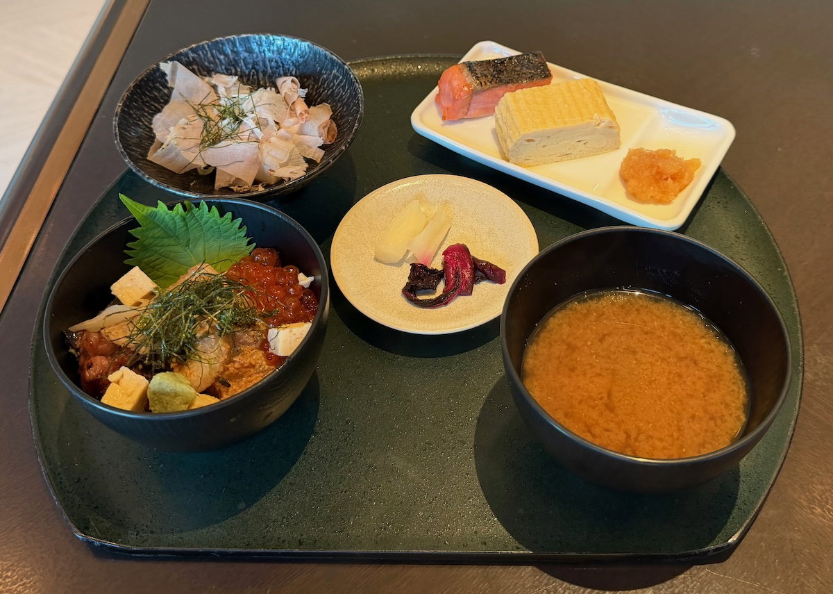 Traditional Japanese breakfast set served in the Specialty Salon