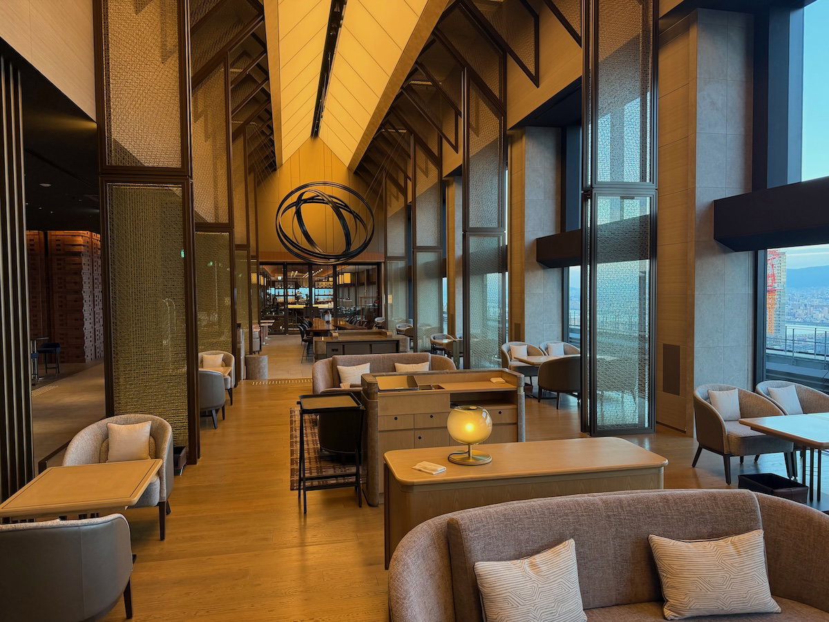 Seating in The Lobby Lounge at Osaka Station Hotel