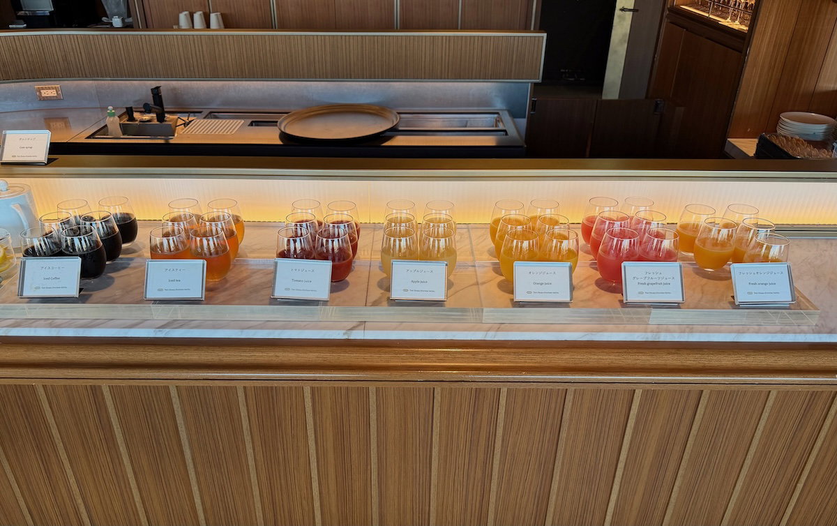 Breakfast buffet spread at the Moment Grill & Dining restaurant, Osaka Station Hotel