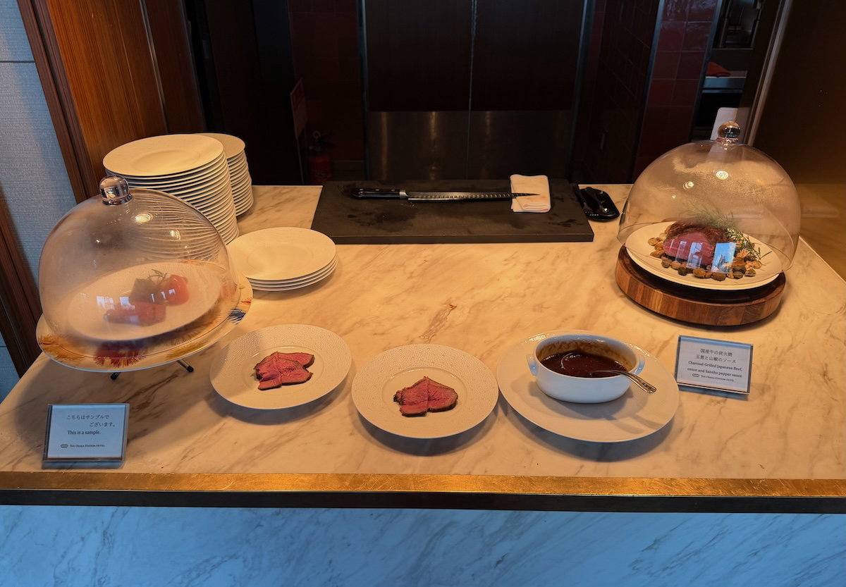 Final section of the breakfast buffet at Osaka Station Hotel