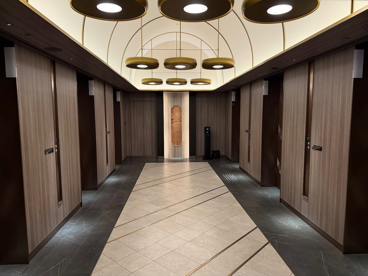 Elevators on the ground floor of Osaka Station Hotel