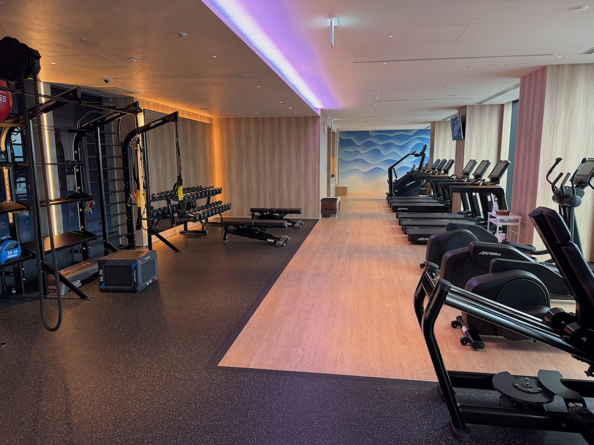 Fitness center with Life Fitness equipment at Osaka Station Hotel