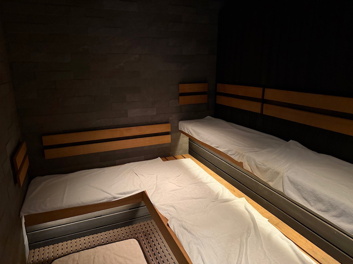 Sauna inside the Ofuro bathhouse