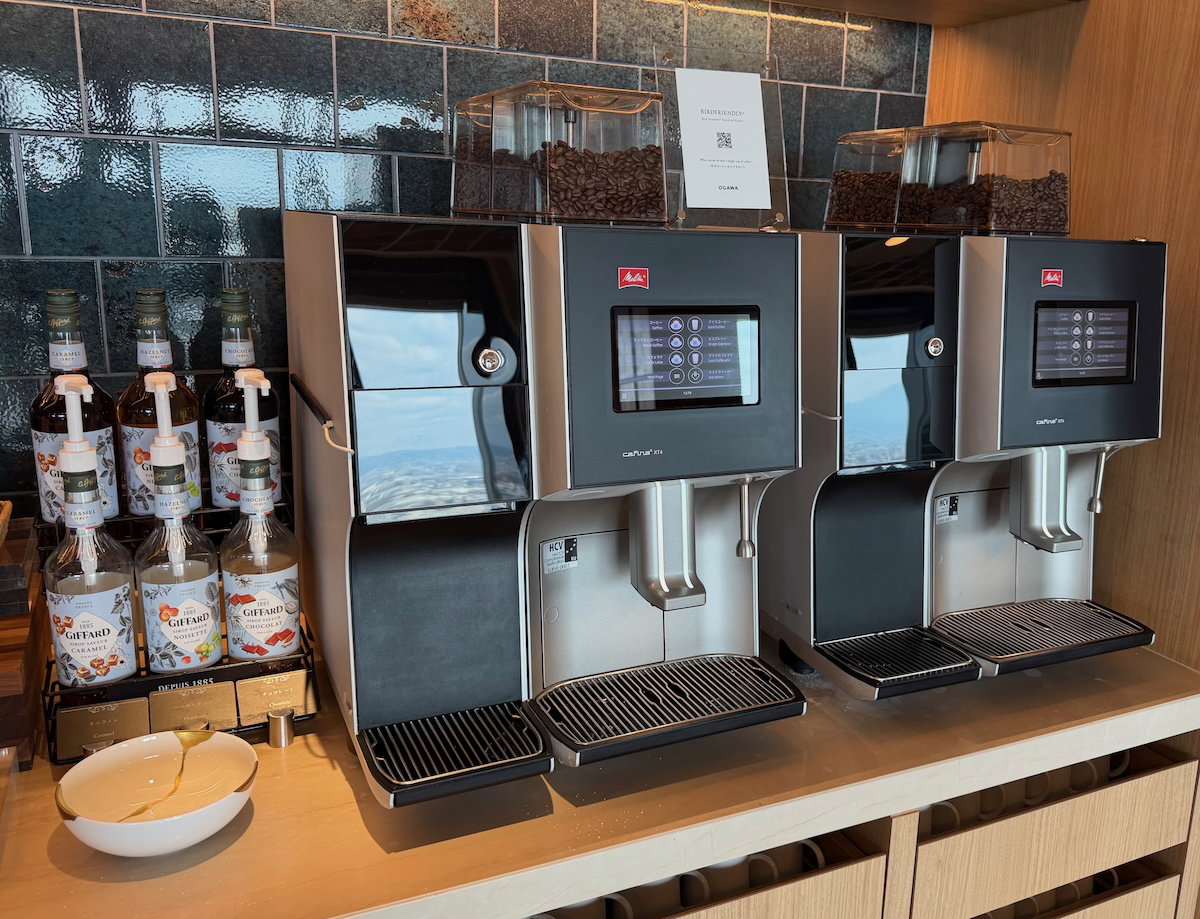 Coffee machine in the Osaka Station Hotel Specialty Salon