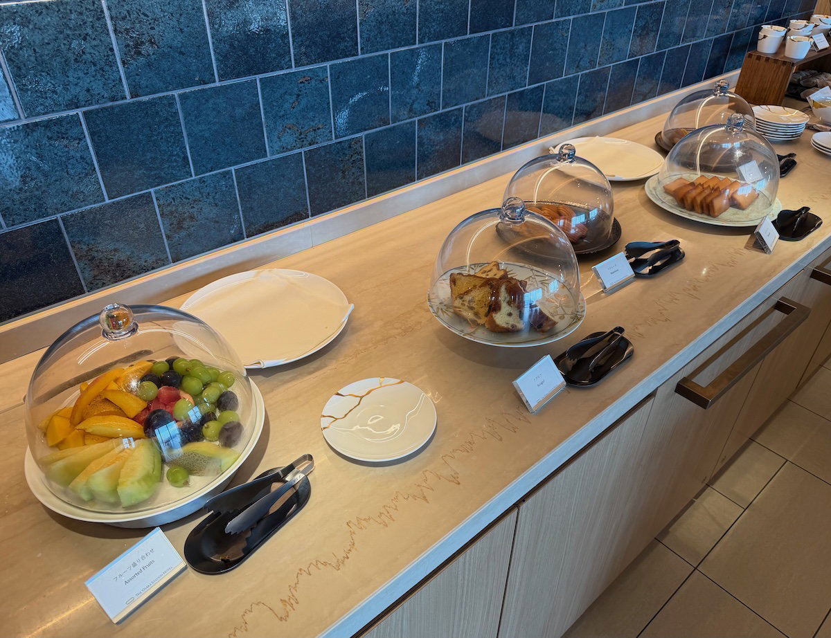 Croissants and pastries at the afternoon tea