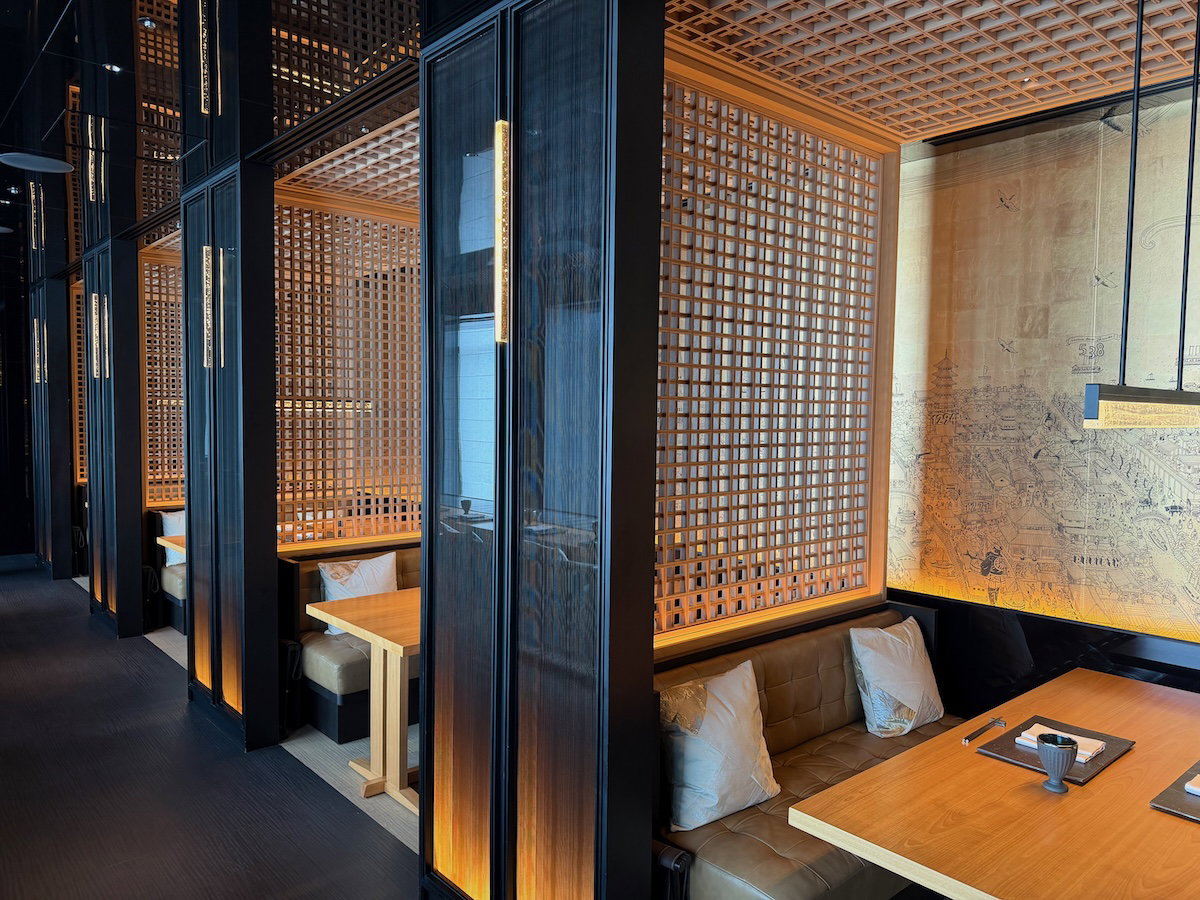 Dining area at Barin restaurant in Patina Osaka