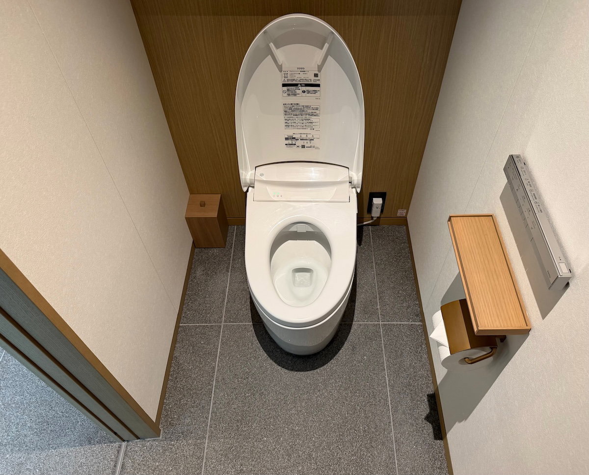 Bidet-style toilet in the bathroom of a Patina Osaka guest room