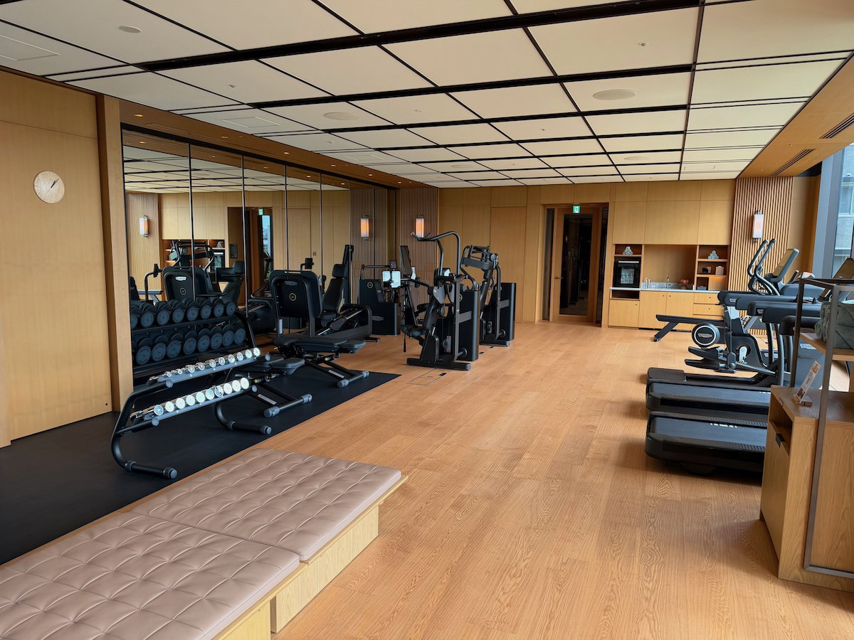 Cardio machines in the Patina Osaka gym