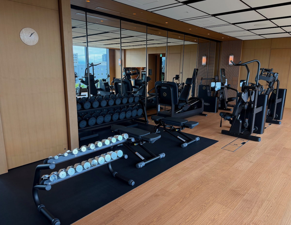 Yoga and pilates area in the Patina Osaka gym