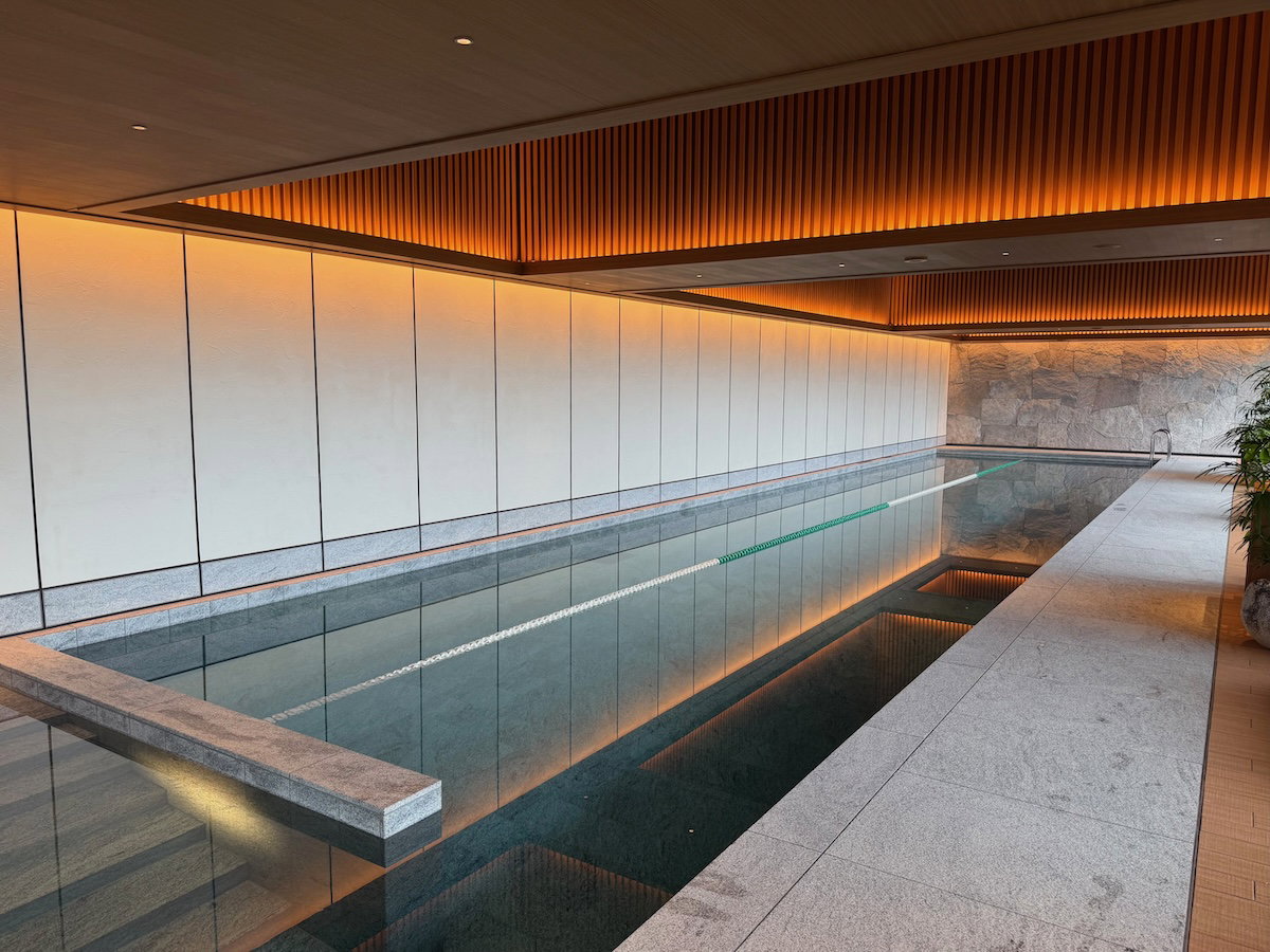 Indoor lap pool at Patina Osaka