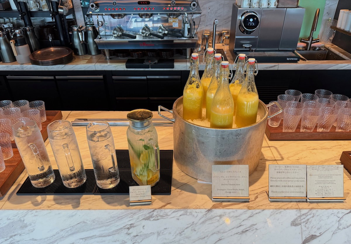 Fresh fruit and yogurt at the Patina Osaka breakfast buffet