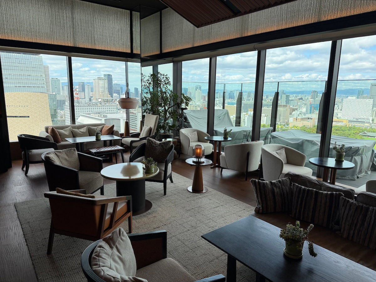 Seating area inside the Sonata Bar & Lounge at Patina Osaka