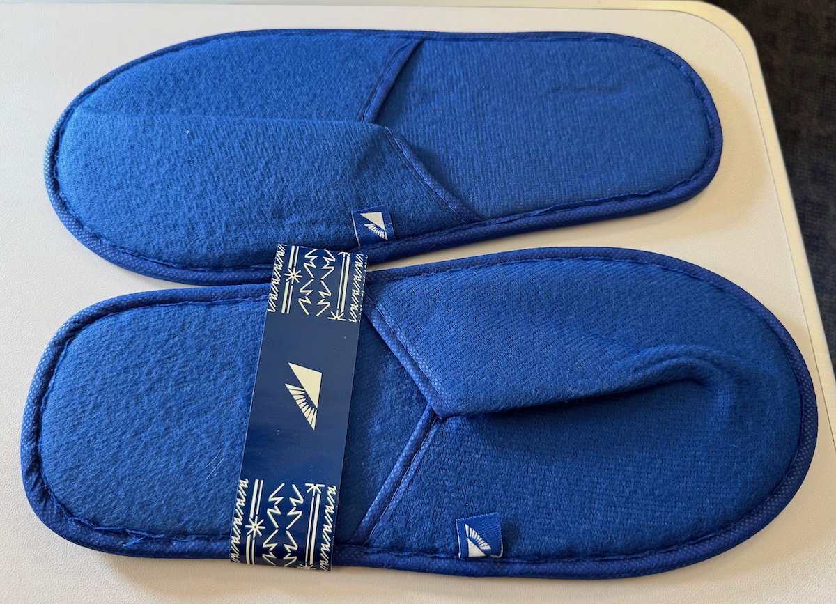 Slippers provided in Philippine Airlines business class
