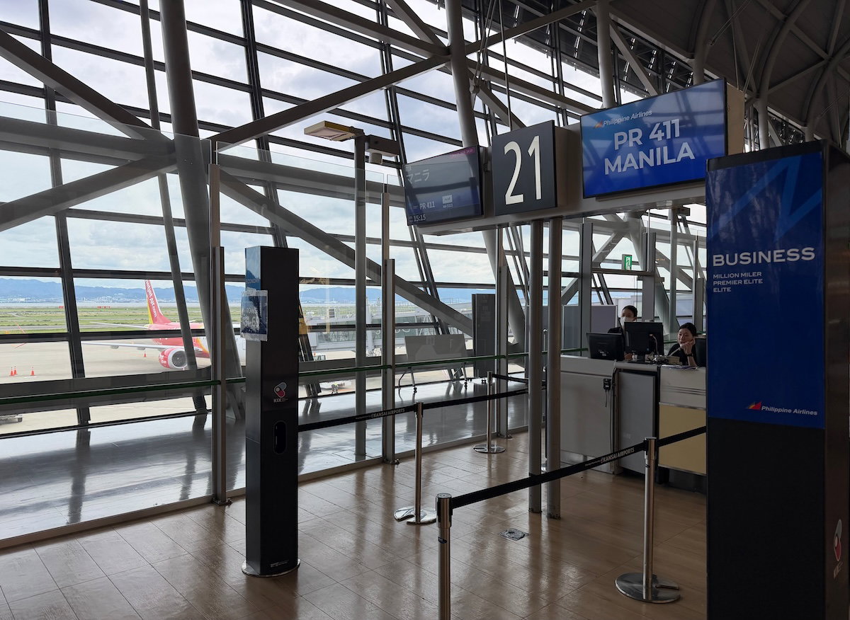 Philippine Airlines departure gate at Kansai Osaka Airport