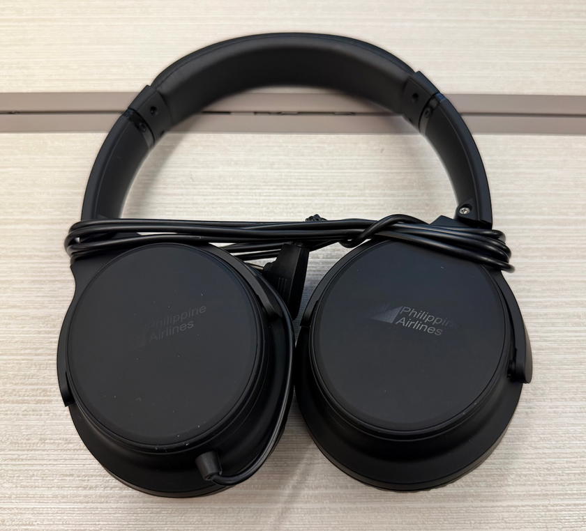 Headphones provided in Philippine Airlines business class