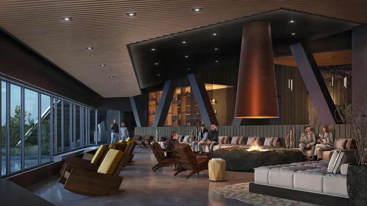 Lounge area at The Cormorant at 55 South hotel
