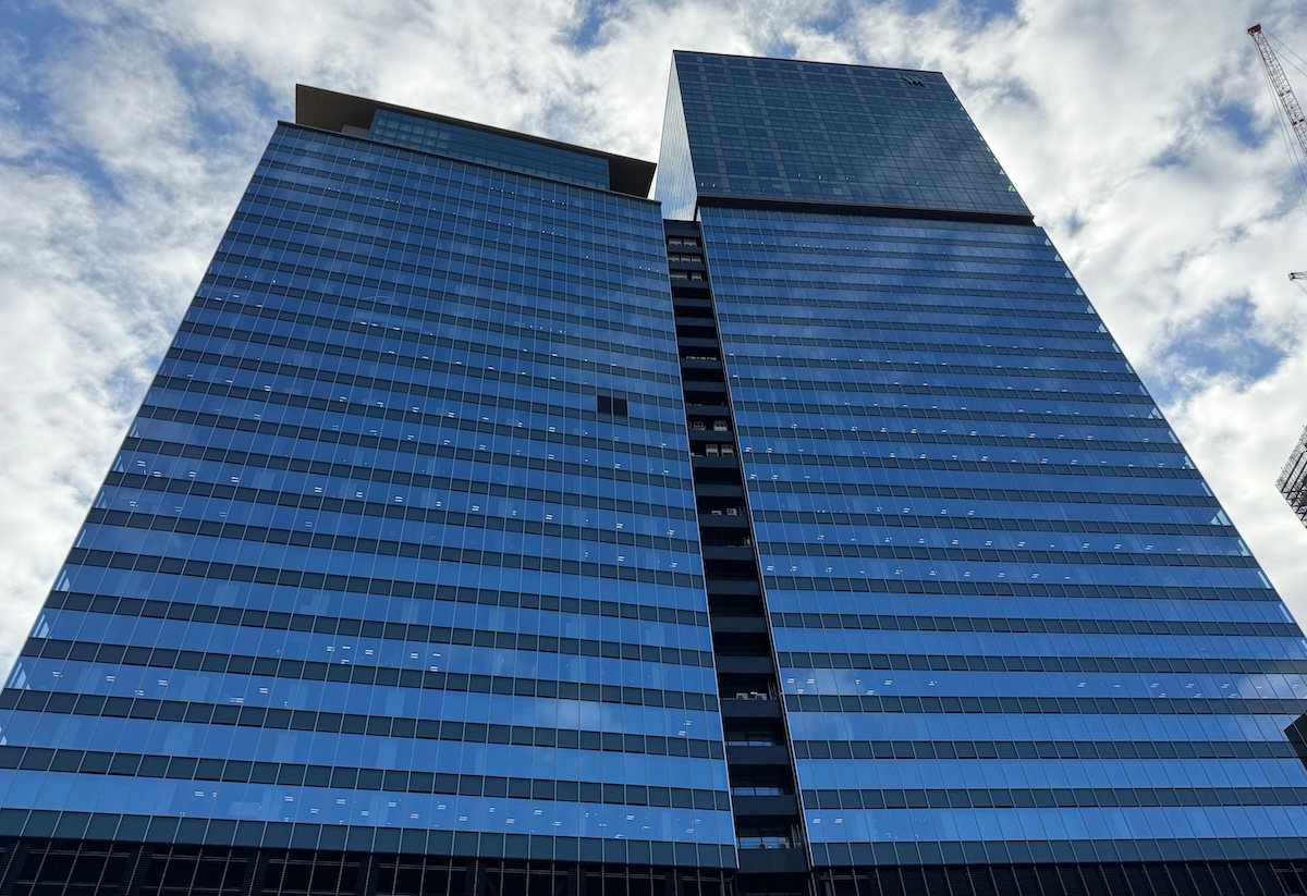 Exterior of the Waldorf Astoria Osaka hotel building
