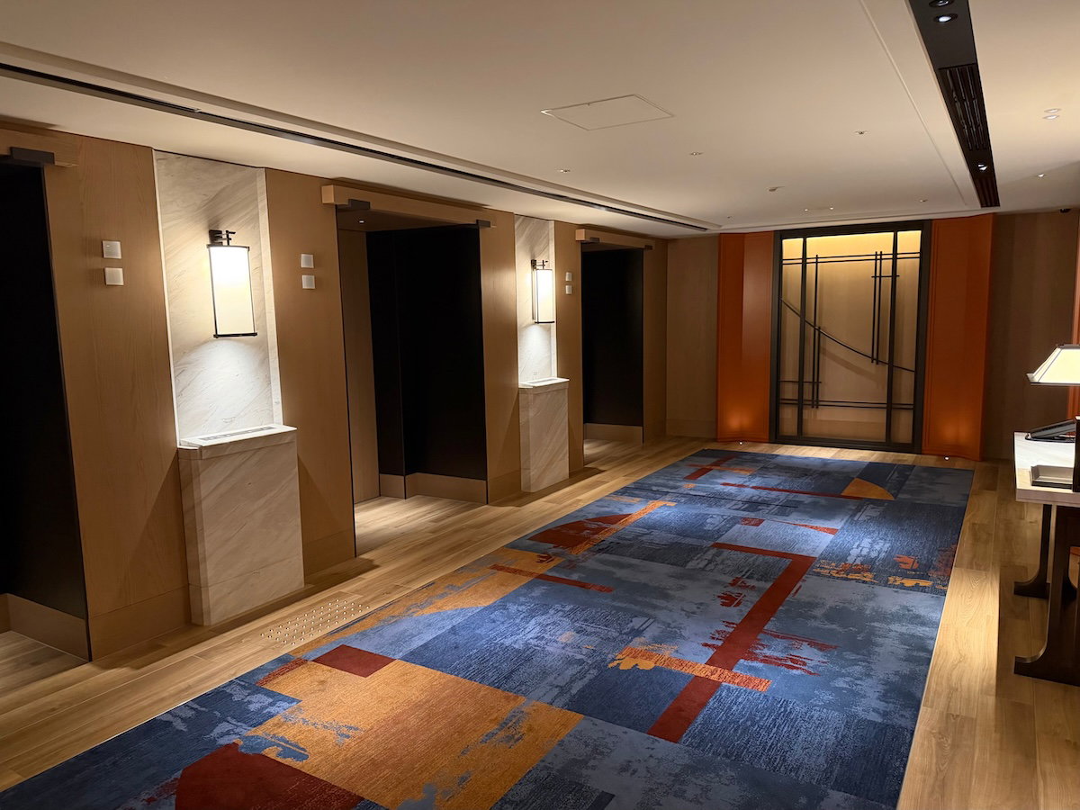 Guest elevators at the Waldorf Astoria Osaka