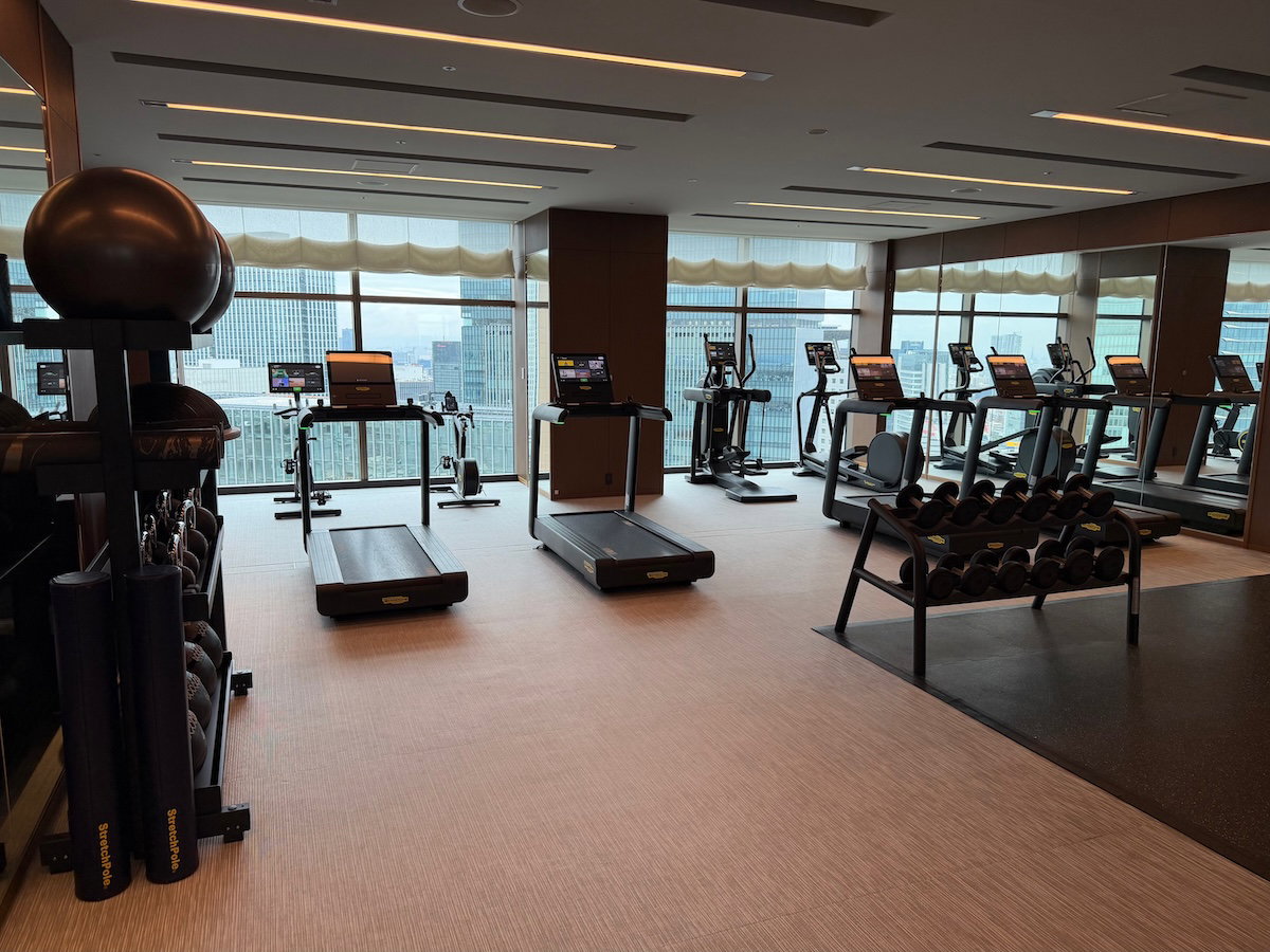 Technogym equipment in the Waldorf Astoria Osaka gym