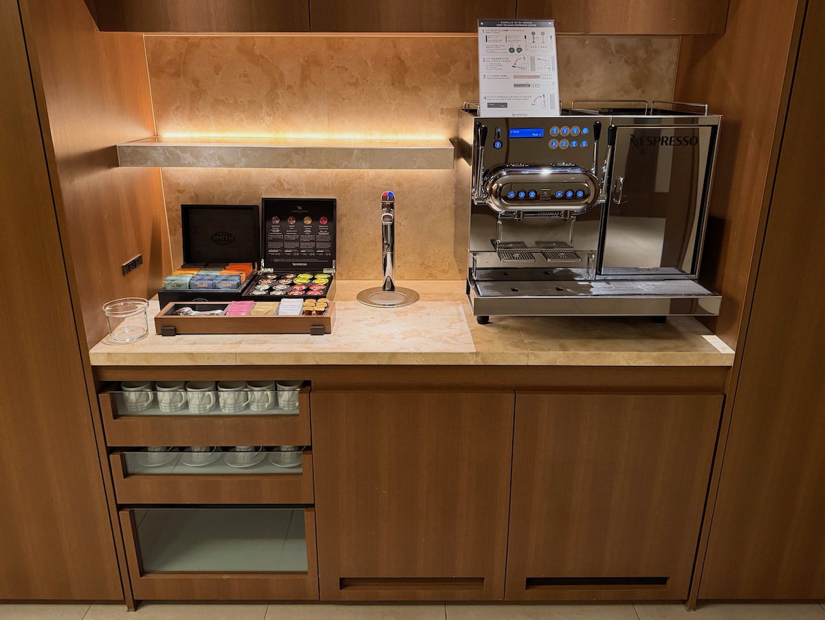 Coffee served in the Waldorf Astoria Osaka library